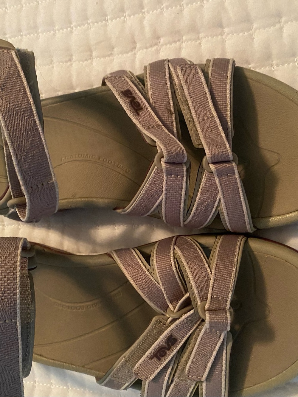 Teva Women’s Taupe Strappy Comfort Sandals